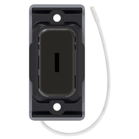 Selectric SGRID360-512 GRID360 Kinetic IP42 Push On/Off Emergency Key Switch Module - Dark Bronze, Black Insert