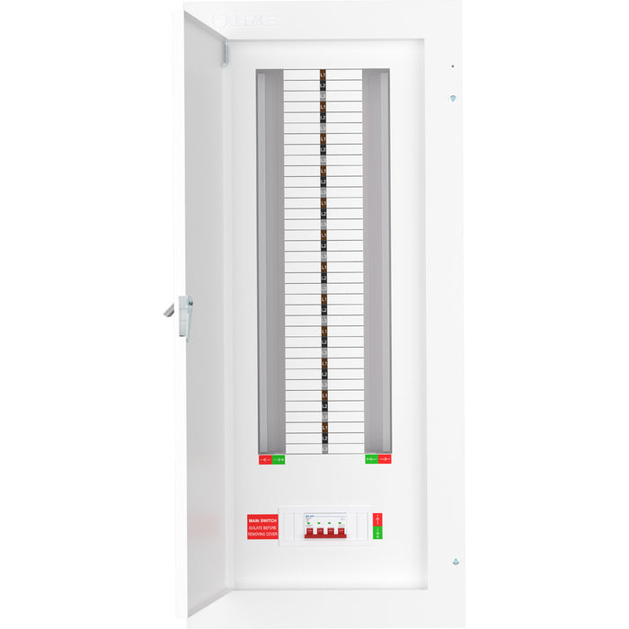 LIVE Electrical TPN24-125 24 Way TP&N Distribution Board with 4 Pole 125A Main Switch Incomer - westbasedirect.com