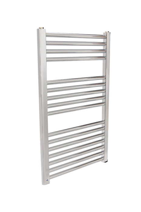 ATC TRC800-500-ELE300 Pacific Heated Towel Radiator Chrome 300W 0.3kW, 800 x 500, Fixed Element - westbasedirect.com