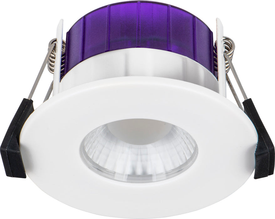 Luceco UTF6WCCT FType Ultra 4W/6W 750lm Power Change & 4 Colour CCT 2700K/3000K/4000K/6000K Dimmable IP65 White - Flat - westbasedirect.com