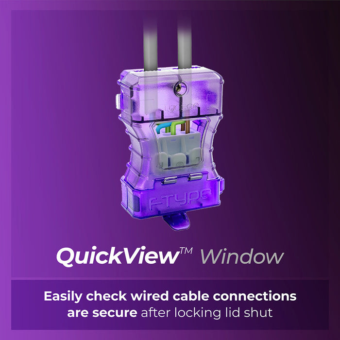 Luceco UTF6WCCT/10 FType Ultra 4W/6W 750lm Power Change & 4 Colour CCT 2700K/3000K/4000K/6000K Dimmable IP65 White - Flat (10 Pack) - westbasedirect.com