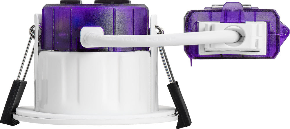 Luceco UTR6WD2W FType Ultra 4W/6W 690lm Power Change & CCT Change 3000K/4000K Dim2Warm Dimmable IP65 White - Regressed - westbasedirect.com