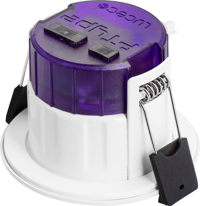 Luceco UTR6WD2W FType Ultra 4W/6W 690lm Power Change & CCT Change 3000K/4000K Dim2Warm Dimmable IP65 White - Regressed - westbasedirect.com