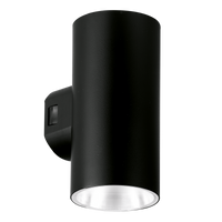 Enlite WL7/CS 230V 10W LED IP65 Wall Light Round Up & Down Black 3000K/4000K/6500K