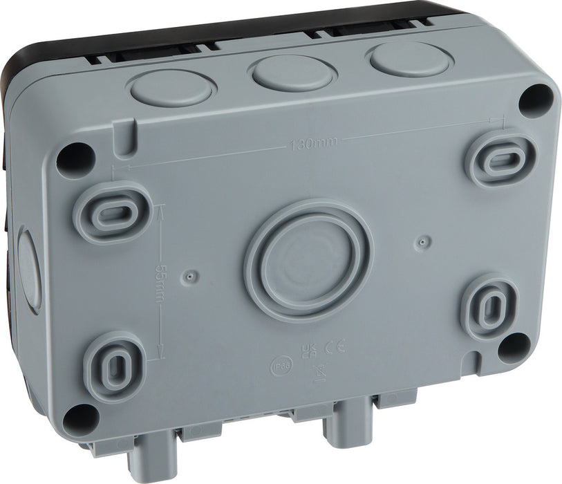 BG WP22ARCD-02 Weatherproof Nexus Storm 13A 2G Type A RCD Switched Socket (Latching) - westbasedirect.com