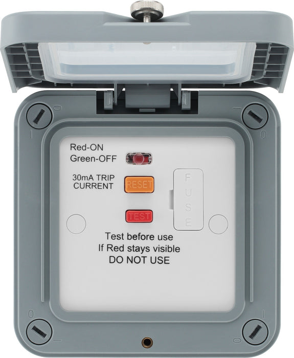 BG WP55ARCD-02 Weatherproof Nexus Storm 13A Type A RCD Protection (Latching) - westbasedirect.com
