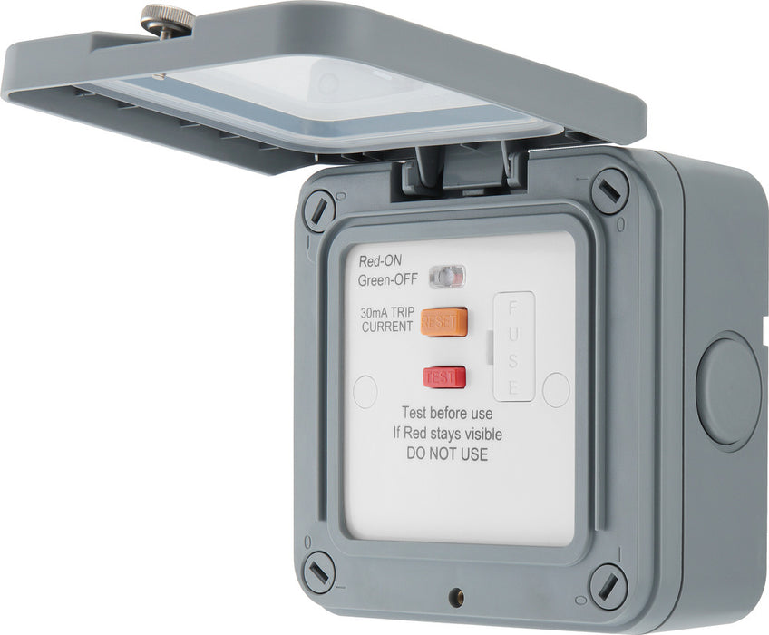 BG WP55ARCD-02 Weatherproof Nexus Storm 13A Type A RCD Protection (Latching) - westbasedirect.com