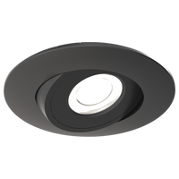 Ansell AERGO/1/BK Ergo Eco CCT Adjustable 4W IP44 LED Downlight Black 3000K/4000K/6500K