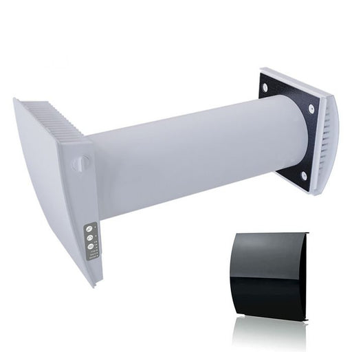 Blauberg AERIS-MIDI-BLK Aeris-Midi Decentralised Single Room Heat Recovery Unit - Black Cowl - westbasedirect.com