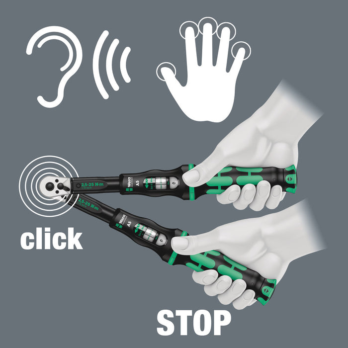 Wera 05136076001 9530 Torque wrench set for heat pumps, Click-Torque set, heat pumps/air conditioning - westbasedirect.com