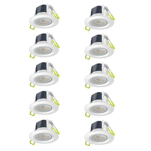 Collingwood DLT389MWA10 H2 Lite Select 5W CCT Switchable LED Fire-Rated Downlight Dimmable 2700K/3000K/4000K (10 Pack) - westbasedirect.com