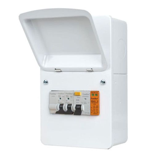 FuseBox EV32RAX EV Distribution 63A 30mA RCD+32A MCB + T2 SPD - westbasedirect.com