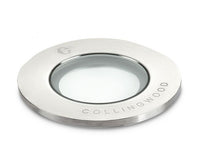 Collingwood GL019DC0FBL GL019 1W IP68 Low Voltage Frosted LED Ground Light, Stainless Steel, 100 Degree Beam Angle, Blue