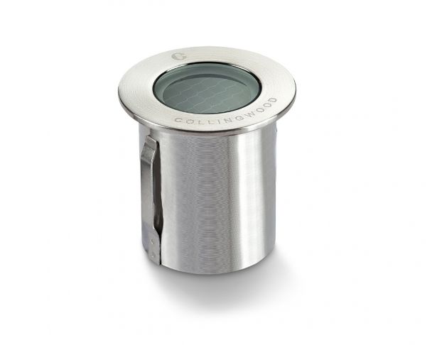 Collingwood GL019LGSWW GL019 1W IP68 Low Profile Low Glare LED Ground Light, Stainless Steel, 12 Degree Beam Angle, 3000K - westbasedirect.com