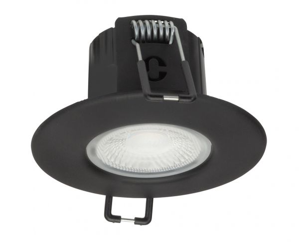 Collingwood DLT388BLK5540 H2 Lite 4.3W Dimmable LED Fire-Rated Downlight 4000K Matt Black - westbasedirect.com