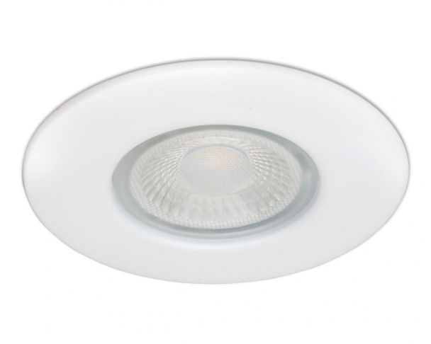 Collingwood DLT388MW5530A8 H2 Lite 4.3W Dimmable LED Fire-Rated Downlight 3000K Matt White (8-Multipack) - westbasedirect.com