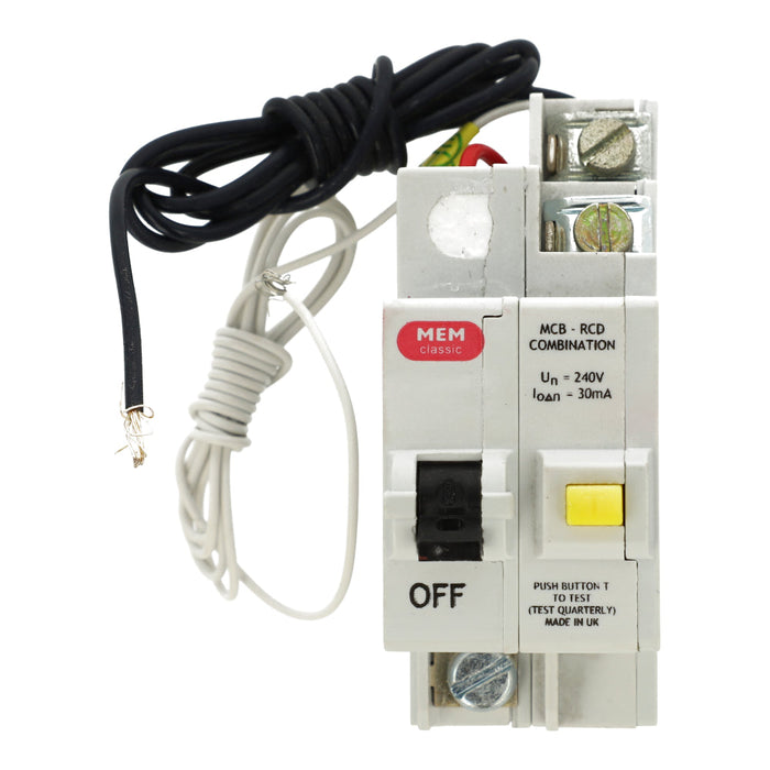 MEM Eaton 201MBR Memshield 1 20A 9kA 30mA Type B SP (2Mod) MCB RCD