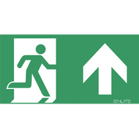 Aurora EN-LG2U 2 x Up Emergency PVC Exit Legends for EN-EMLED21, EN-EMLED22 & EN-EMLED24