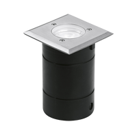 Aurora EN-WU022SS GU10/MR16 IP65 S/S 304 Square Walk-Over Uplight with Clear & Frosted Glass