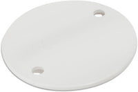 Univolt CPL-16-25-WH 16-25mm Circular Lids with Lip - White