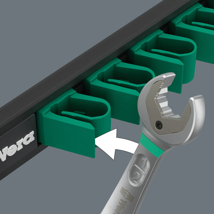 Wera 05020016001 9632 Magnetic rail 6000 Joker Imperial 1, Ring ratchet spanner set - westbasedirect.com