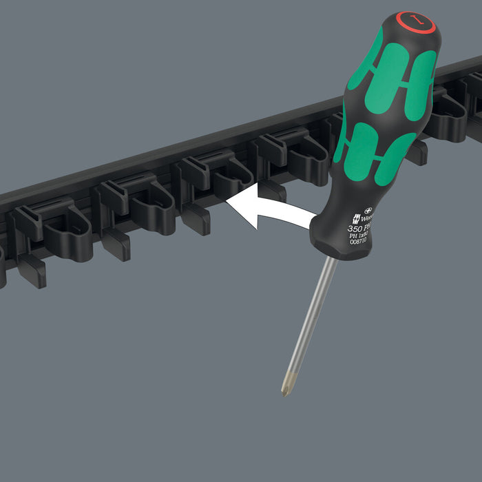 Wera 05051012001 9650 Magnetic rail Kraftform screwdriver set, Screwdriver set, 9-piece set, on a magnetic rail - westbasedirect.com