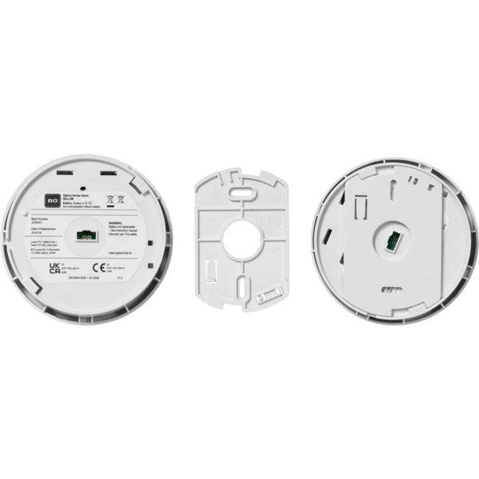 BG SDLLSM Battery Smoke Detector, 10 Year Sealed In Lithium Battery - westbasedirect.com