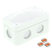 Wiska 10109902 COMBI 206 Junction Box + 3x 3-pole WAGO 221-413 Connectors - White