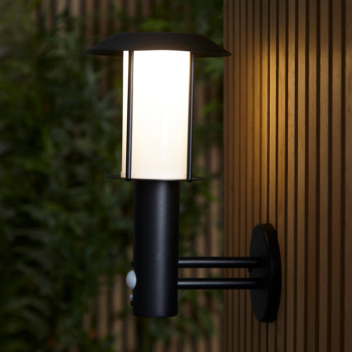 Endon 106467 Tarrow 1lt Wall Matt black & white pc 1.7W LED (SMD 2835) Warm White - westbasedirect.com