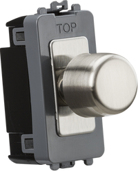 Knightsbridge GDM150IBC 1G 2-Way 10-150W(5-100W LED) Intelligent Dimmer - Brushed Chrome