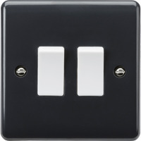 Knightsbridge PM3000 Part M 10AX 2G 2-Way Plate Switch