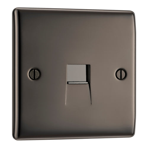 BG NBNBTS1 Nexus Metal Slave Telephone Socket - Black Nickel - westbasedirect.com