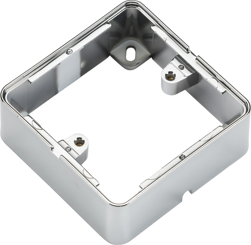 Knightsbridge 1GSBPC 1G Surface Box - Polished Chrome Effect - westbasedirect.com