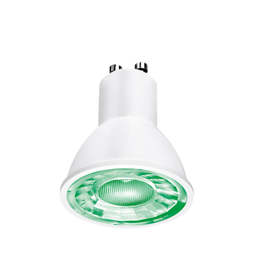 Aurora EN-GU003/GRN ICE 3W 60° 22lm GU10 LED Non-Dimmable - Green Lamp - westbasedirect.com