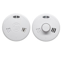 Kidde Slick 1x 2SFW Optical Smoke & 1x 3SFW Heat Alarm Kit Mains Powered with Alkaline Battery Back-Up