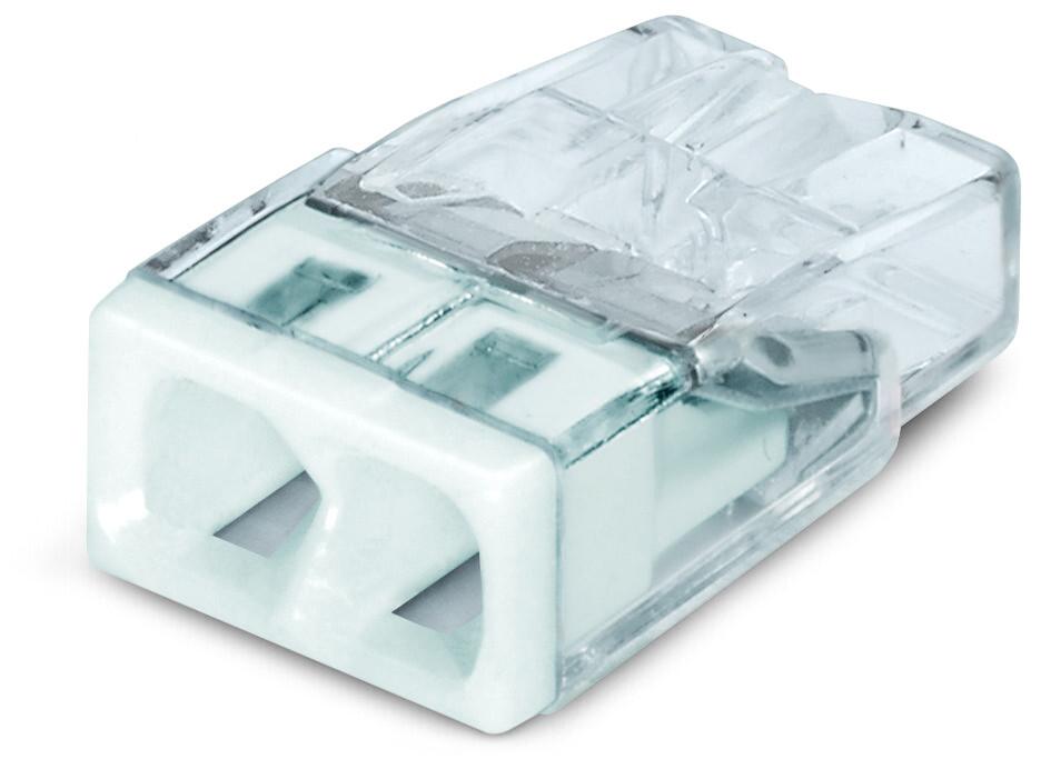 Wago 2273-202 2-Conductor Compact Push Wire Connector Terminal Block White (100 Full Box) - westbasedirect.com