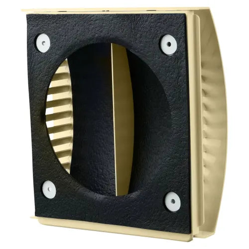 Blauberg AH-10-100-COTSWOLD-STONE External Wall Wind Sound Baffle Vent Cover Draft 4" 100mm - westbasedirect.com