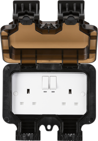 Knightsbridge OP9KW Smart Weathproof IP66 13A 2G Outdoor Socket