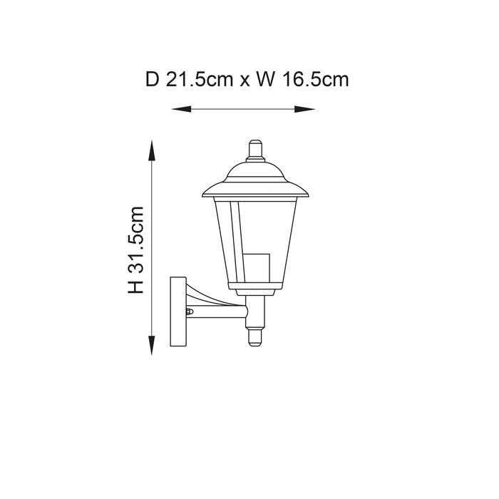 Endon YG-861-SS Klien 1lt Wall Polished stainless steel & clear pc 60W E27 GLS (Required) - westbasedirect.com