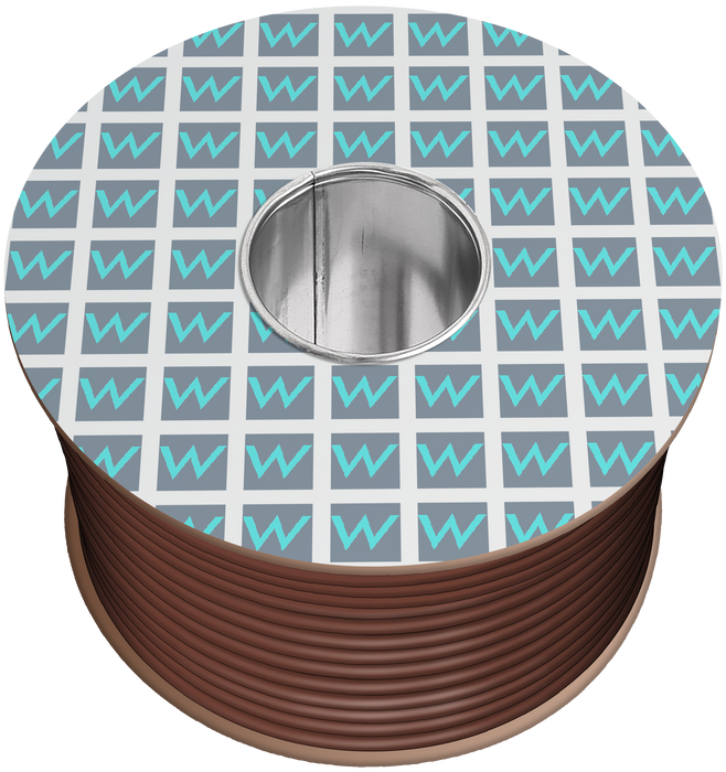 Time 6491B Single Core LSZH 6.0mm Brown Cable - 100M - westbasedirect.com