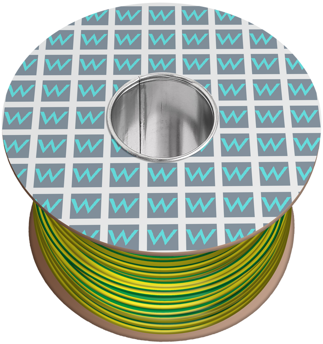 Time 6491B Single Core LSZH 10.0mm Green/Yellow Cable - 100M - westbasedirect.com