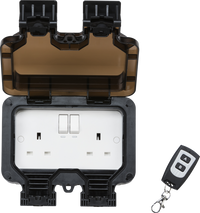 Knightsbridge OP9R Weatherproof Remote Controlled IP66 13A 2G outdoor Socket