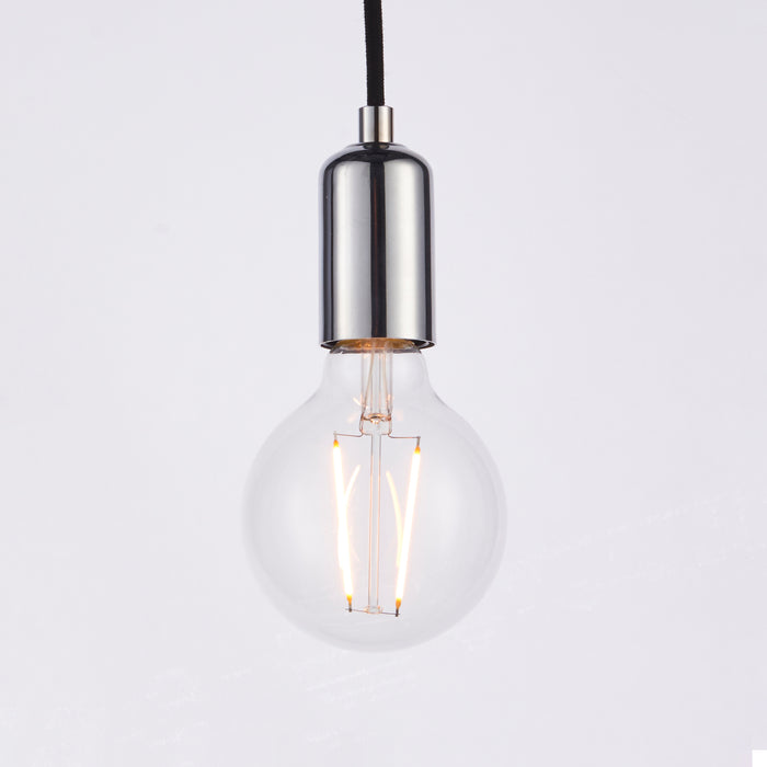 Endon 76576 Studio 3lt Pendant Chrome plate 3 x 60W E27 GLS (Required) - westbasedirect.com