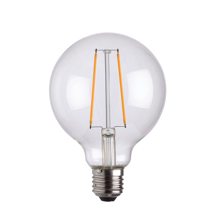 Endon 77108 E27 LED filament globe 1lt Accessory Clear glass 2W LED E27 Warm White - westbasedirect.com