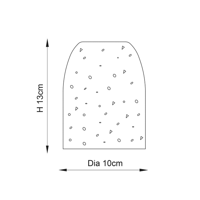 Endon 78181 Terrazzo 1lt Table White terrazzo 40W E27 GLS (Required) - westbasedirect.com