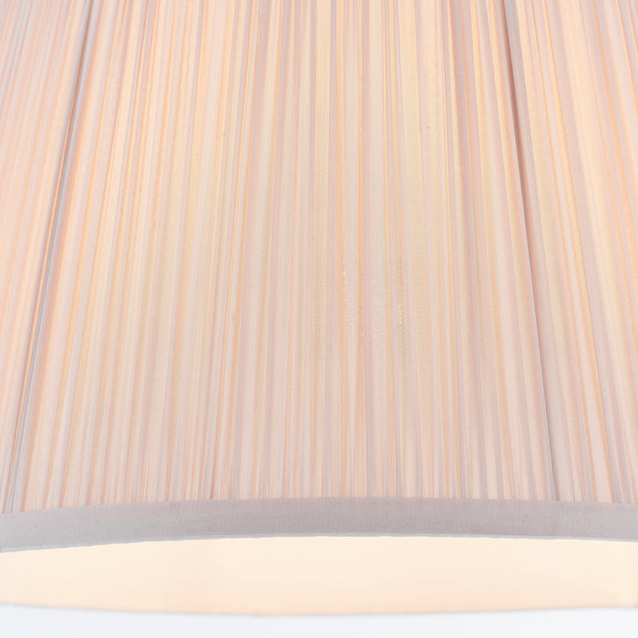 Endon 79632 Freya 1lt Shade Dusky pink silk 60W E27 or B22 GLS (Required) - westbasedirect.com
