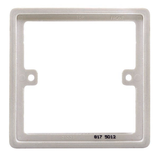 BG White Round Edge Single Square Spacer 10mm - westbasedirect.com