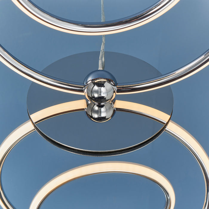 Endon 81887 Eterne 1lt Table Chrome plate & white silicone 17W LED tape module (SMD 2835) Warm White - westbasedirect.com