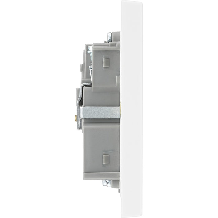 BG 922/HC White Moulded Square Edge Double Switched 13A Power Socket with Smart Home Control - westbasedirect.com
