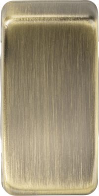 Knightsbridge GDBLANKAB Switch Cover BLANK - Antique Brass